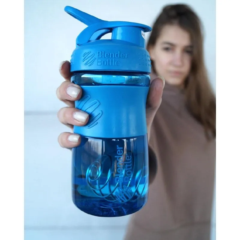 Спортивная бутылка-шейкер BlenderBottle SportMixer 590ml Cyan (ORIGINAL) фото товару