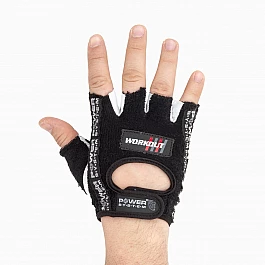 Перчатки для фитнеса и тяжелой атлетики Power System Workout PS-2200 L Black