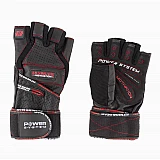Перчатки для тяжелой атлетики Power System Ultimate Motivation PS-2810 S Black/Red фото товару