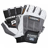 Перчатки для фитнеса и тяжелой атлетики Power System Fitness PS-2300 XXL Grey/White фото товара