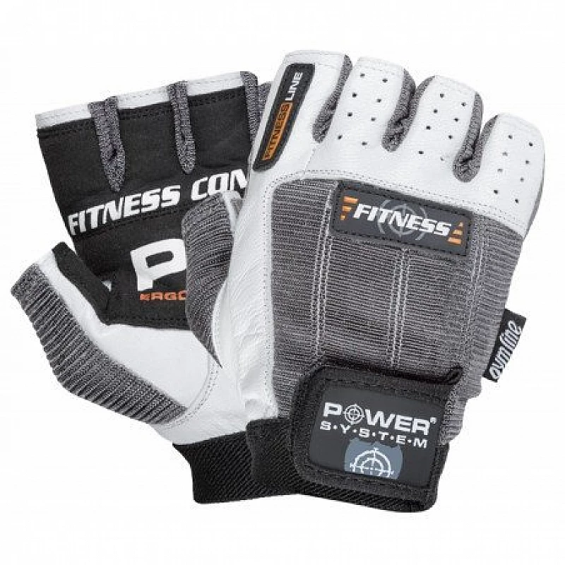 Перчатки для фитнеса и тяжелой атлетики Power System Fitness PS-2300 XXL Grey/White фото товара