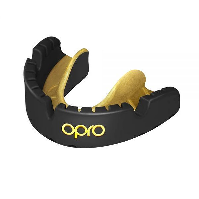 Капа OPRO Gold Braces Black/Goldl фото товару