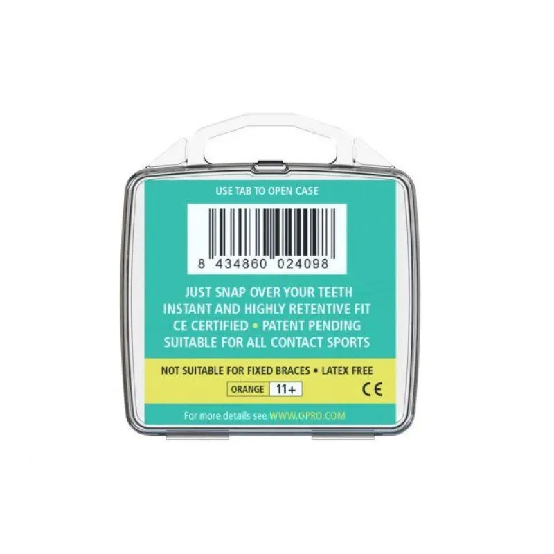 Капа OPRO Snap-Fit Fluoro Orange фото товару