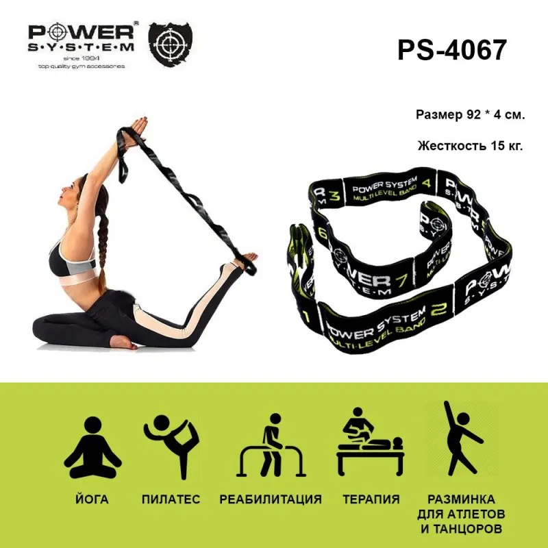 Эластичная лента Power System Multilevel Elastic Band PS-4067 фото товару