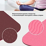 Коврик для йоги и фитнеса Power System Yoga Mat Premium PS-4060 Pink фото товару