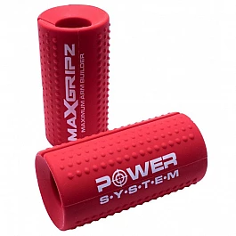 Расширители грифа Power System Max Gripz PS-4057 XL 12*5 см Red (расширитель хвата) 2шт.