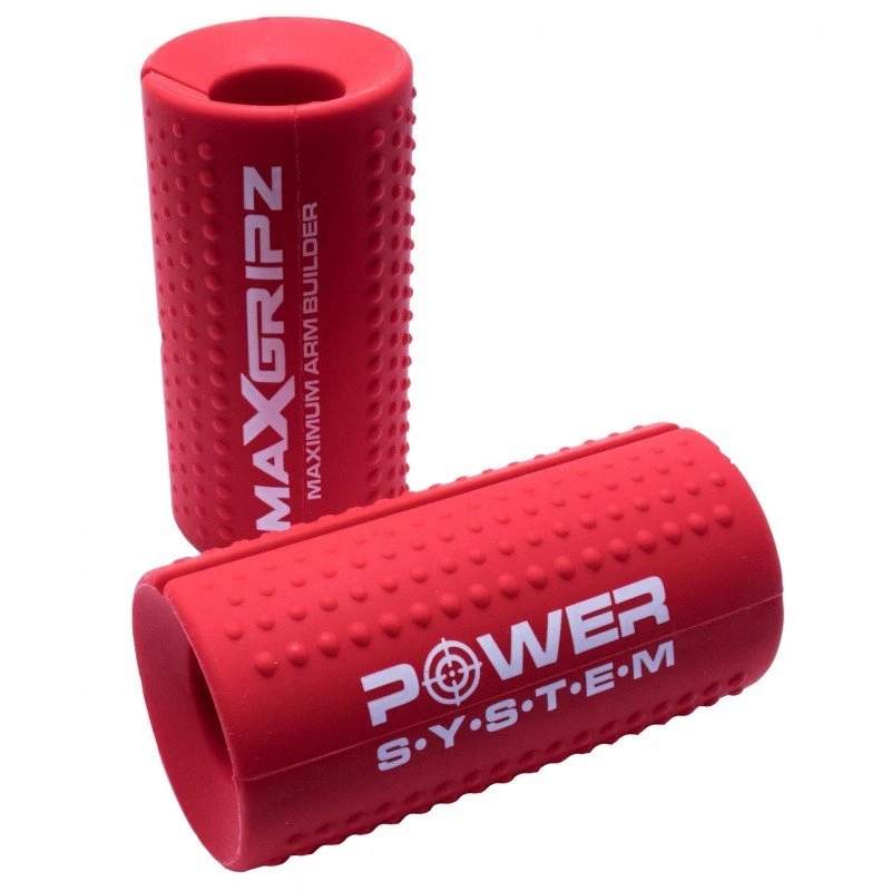 Расширители грифа Power System Max Gripz PS-4057 XL 12*5 см Red (расширитель хвата) 2шт. фото товара