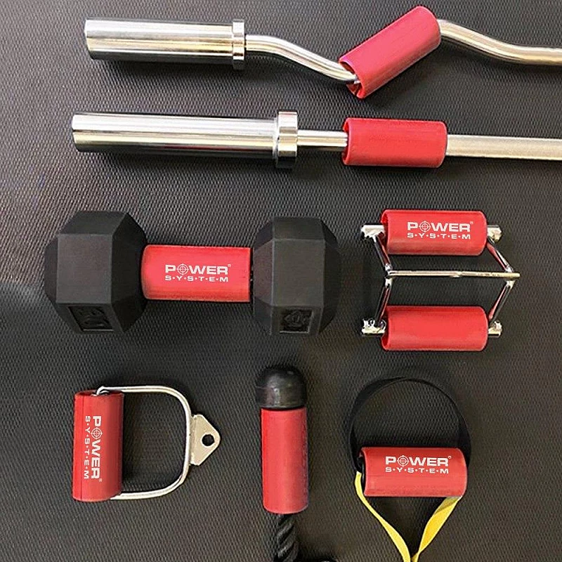 Расширители грифа Power System Max Gripz PS-4057 XL 12*5 см Red (расширитель хвата) 2шт. фото товара