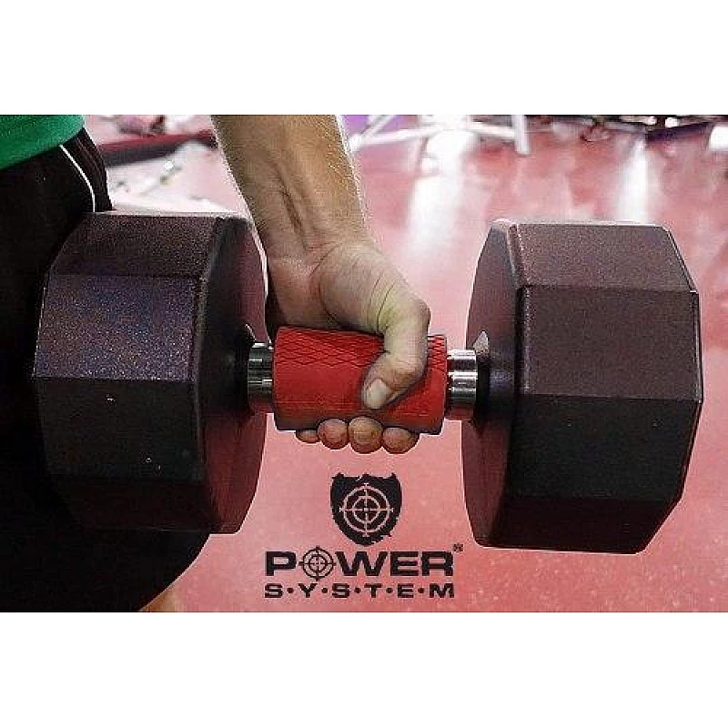 Расширители грифа Power System Max Gripz PS-4057 XL 12*5 см Red (расширитель хвата) 2шт. фото товара
