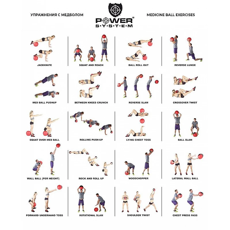 Медбол Medicine Ball Power System PS-4134 4кг фото товара