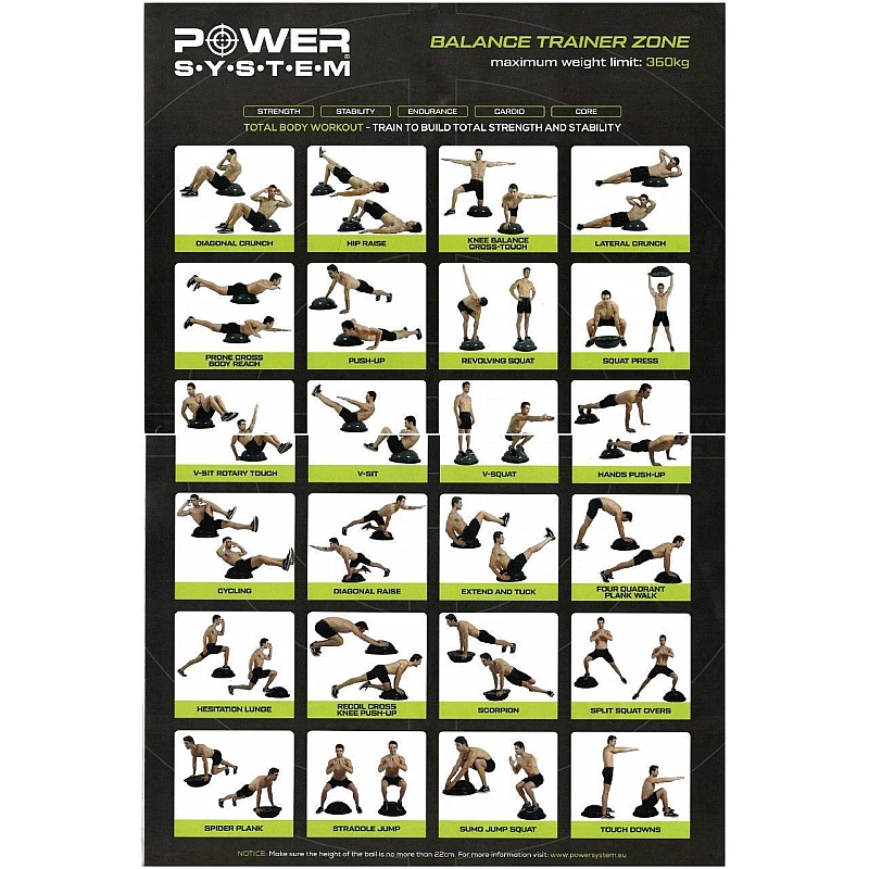Балансировочная платформа Power System Balance Trainer Zone PS-4200 Black фото товару