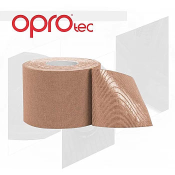 Кинезиологический тейп OPROtec Kinesiology Tape TEC57544 бежевый 5cм*5м