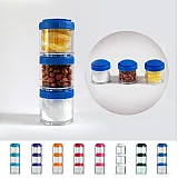 Контейнер спортивный BlenderBottle GoStak 3 Pak Aqua (ORIGINAL) фото товару