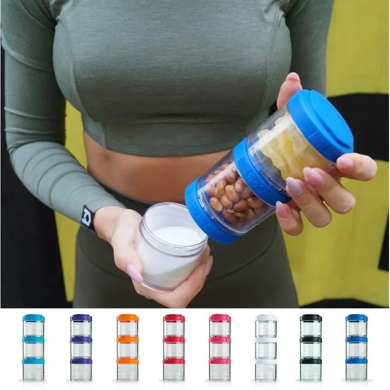 Контейнер спортивный BlenderBottle GoStak 3 Pak Orange (ORIGINAL) фото товару