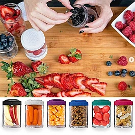Контейнер спортивный BlenderBottle GoStak 2 Pak Aqua (ORIGINAL)