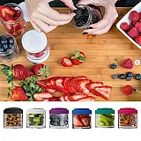 Контейнер спортивный BlenderBottle GoStak 3 Pak Purple (ORIGINAL) фото товару