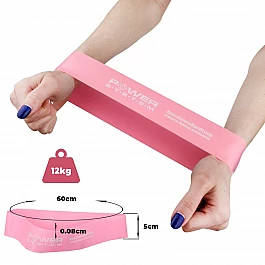 Замкнутая лента-эспандер Power System  PS-4061 Flex Loop Pink (сопротивление 12 кг)