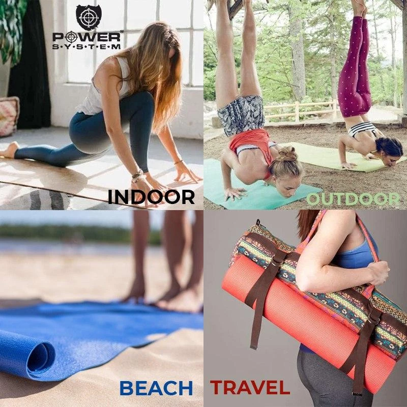 Коврик для йоги и фитнеса Power System  PS-4014 FITNESS-YOGA MAT Green фото товару