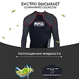 Рашгард Power System 009 Combat XL Black/Grey фото товару