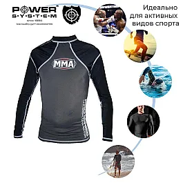 Рашгард Power System 010 Combat S Grey/Black
