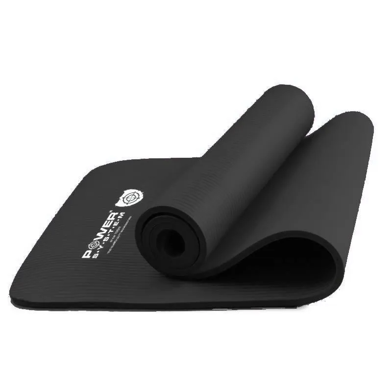 Коврик для йоги и фитнеса Power System  PS-4017 FITNESS-YOGA MAT Black фото товару
