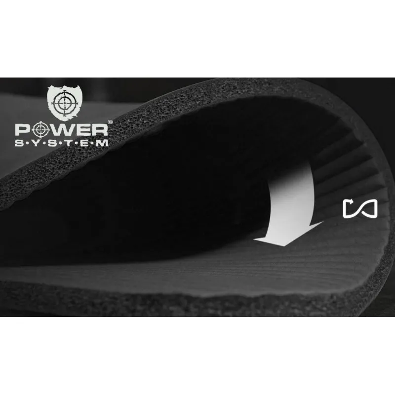 Коврик для йоги и фитнеса Power System  PS-4017 FITNESS-YOGA MAT Black фото товару