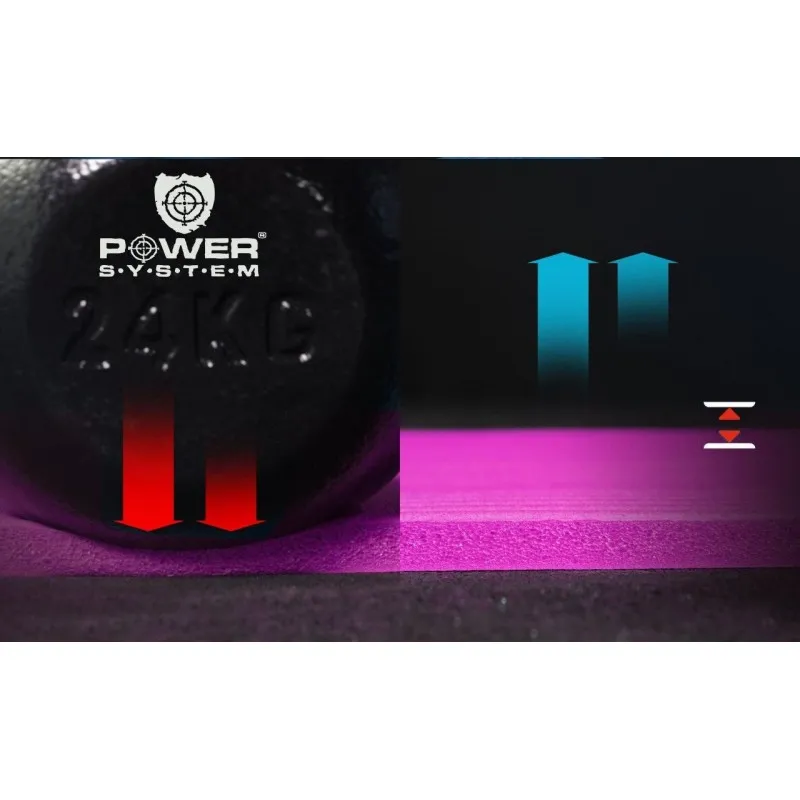 Коврик для йоги и фитнеса Power System  PS-4017 FITNESS-YOGA MAT Pink фото товару