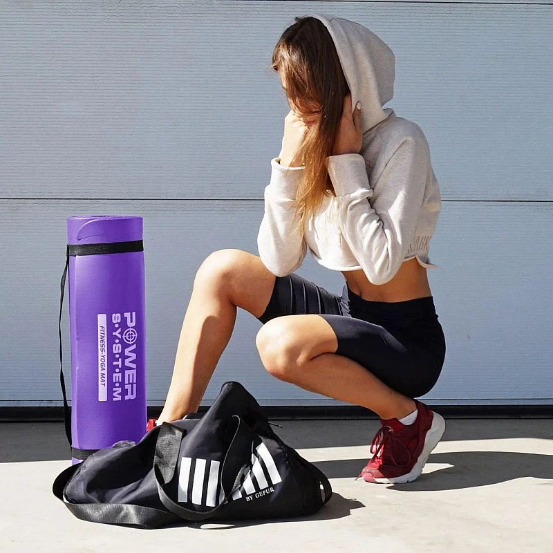 Коврик для йоги и фитнеса Power System  PS-4017 FITNESS-YOGA MAT Purple фото товара