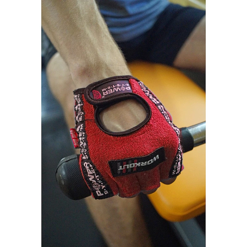 Перчатки для фитнеса и тяжелой атлетики Power System Workout PS-2200 Red XXL фото товару