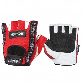 Перчатки для фитнеса и тяжелой атлетики Power System Workout PS-2200 XS Red