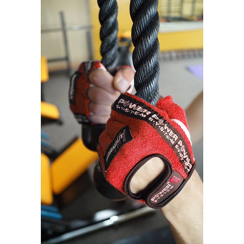 Перчатки для фитнеса и тяжелой атлетики Power System Workout PS-2200 S Red фото товару