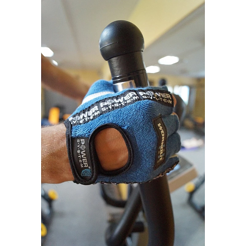 Перчатки для фитнеса и тяжелой атлетики Power System Workout PS-2200 XL Blue фото товару