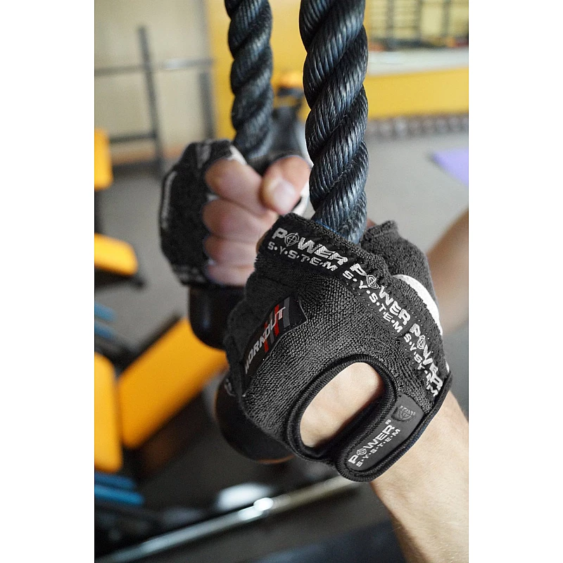 Перчатки для фитнеса и тяжелой атлетики Power System Workout PS-2200 L Black фото товару