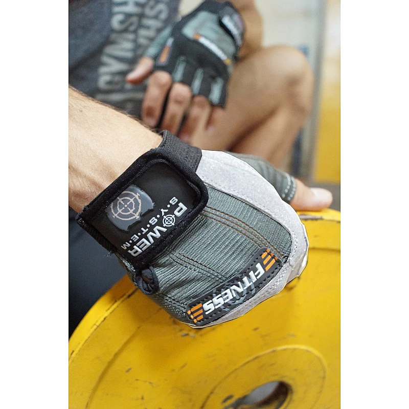 Перчатки для фитнеса и тяжелой атлетики Power System Fitness PS-2300 XL Grey/White фото товара