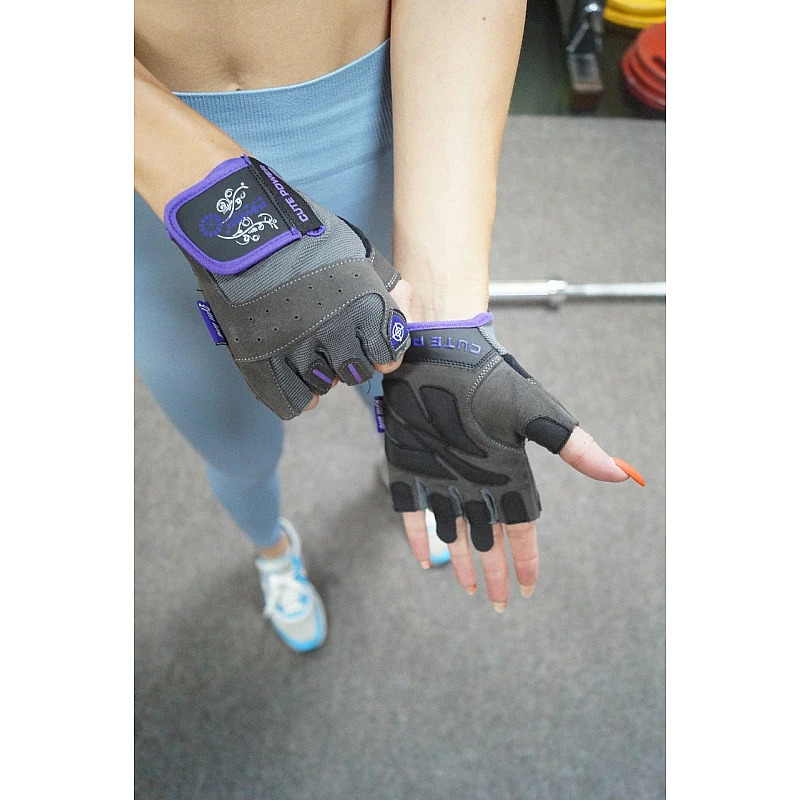 Перчатки для фитнеса и тяжелой атлетики Power System Cute Power PS-2560 женские M Purple фото товара