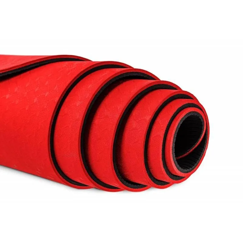 Коврик для йоги и фитнеса POWER SYSTEM YOGA MAT PREMIUM PS-4060 Red фото товару