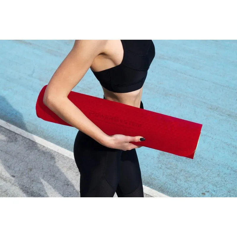 Коврик для йоги и фитнеса POWER SYSTEM YOGA MAT PREMIUM PS-4060 Red фото товару