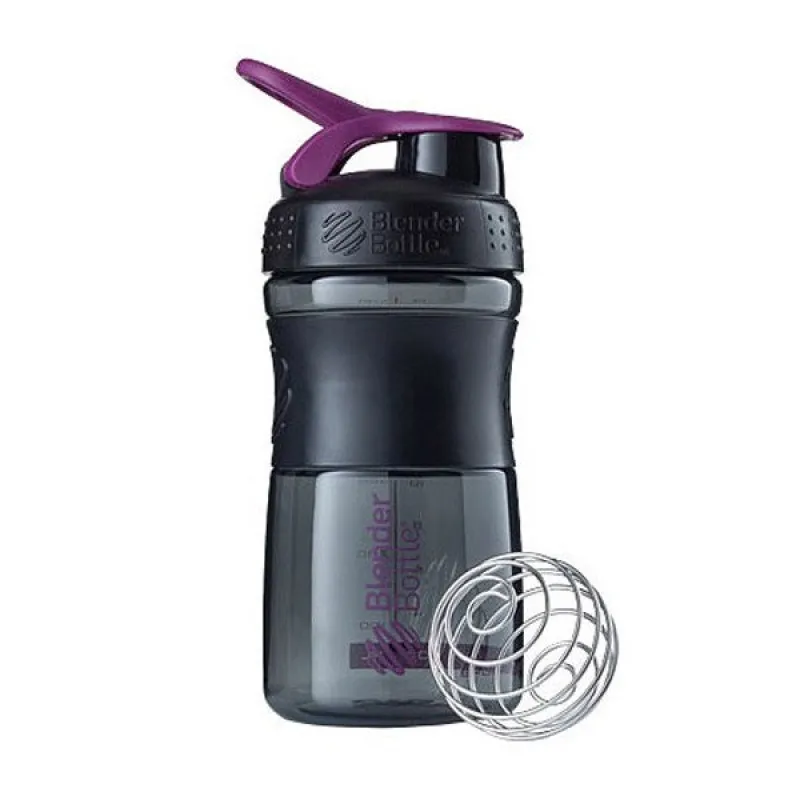 Спортивная бутылка-шейкер BlenderBottle SportMixer 590ml Black/Plum (ORIGINAL) фото товару