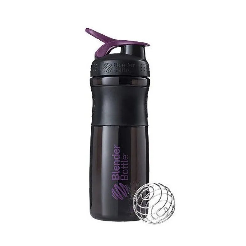 Спортивная бутылка-шейкер BlenderBottle SportMixer 820ml Black/Plum (ORIGINAL) фото товару