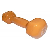 Гантели для фитнеса и аэробики обрезиненные Power System 1 kg PS-4024 Orange (1 шт) фото товара
