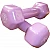 Гантели для фитнеса и аэробики обрезиненные Power System 2 kg PS-4025 Purple (1 шт)