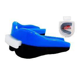 Капа боксерська PowerPlay 3313 SR Чорно-Cиня