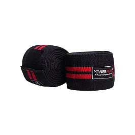 Бинты для коленей PowerPlay 2509 Черно-красные