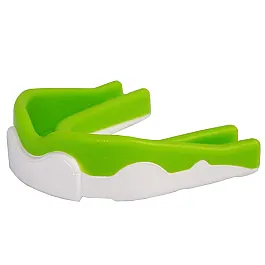 Капа боксерська PowerPlay 3302  JR Зелено-Біла