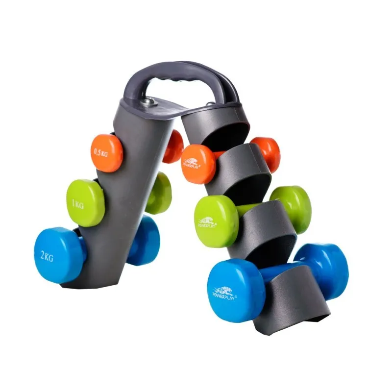 Набір гантелей з підставкою 7 кг. PowerPlay 4116 фото товару