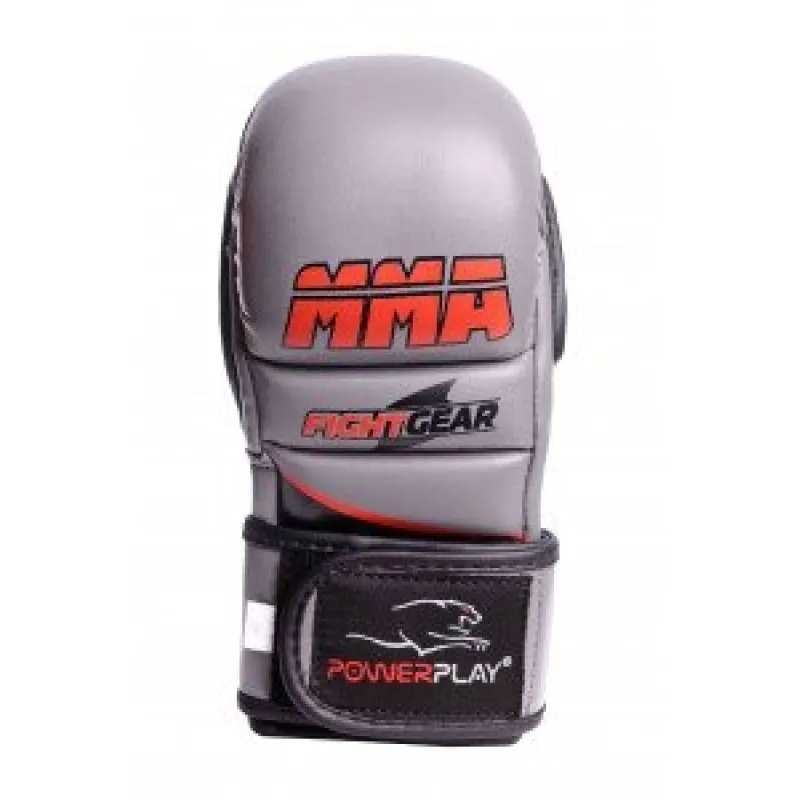Рукавички для MMA PowerPlay 3026 Сірі XS фото товара