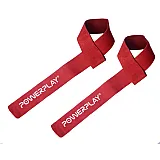Лямки для тяги PowerPlay 5205 Шкіра Червоні фото товара