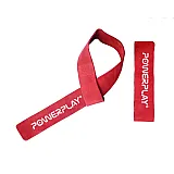 Лямки для тяги PowerPlay 5205 Шкіра Червоні фото товара