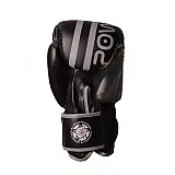 Боксерські рукавиці PowerPlay 3010 Чорно-Сірі 8 унцій фото товару