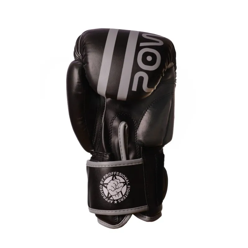 Боксерські рукавиці PowerPlay 3010 Чорно-Сірі 8 унцій фото товара